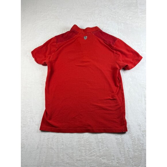 Puma Ferrari Polo Shirt Mens M Red‎ Short Sleeve Collared Logo Casual - Picture 7 of 12